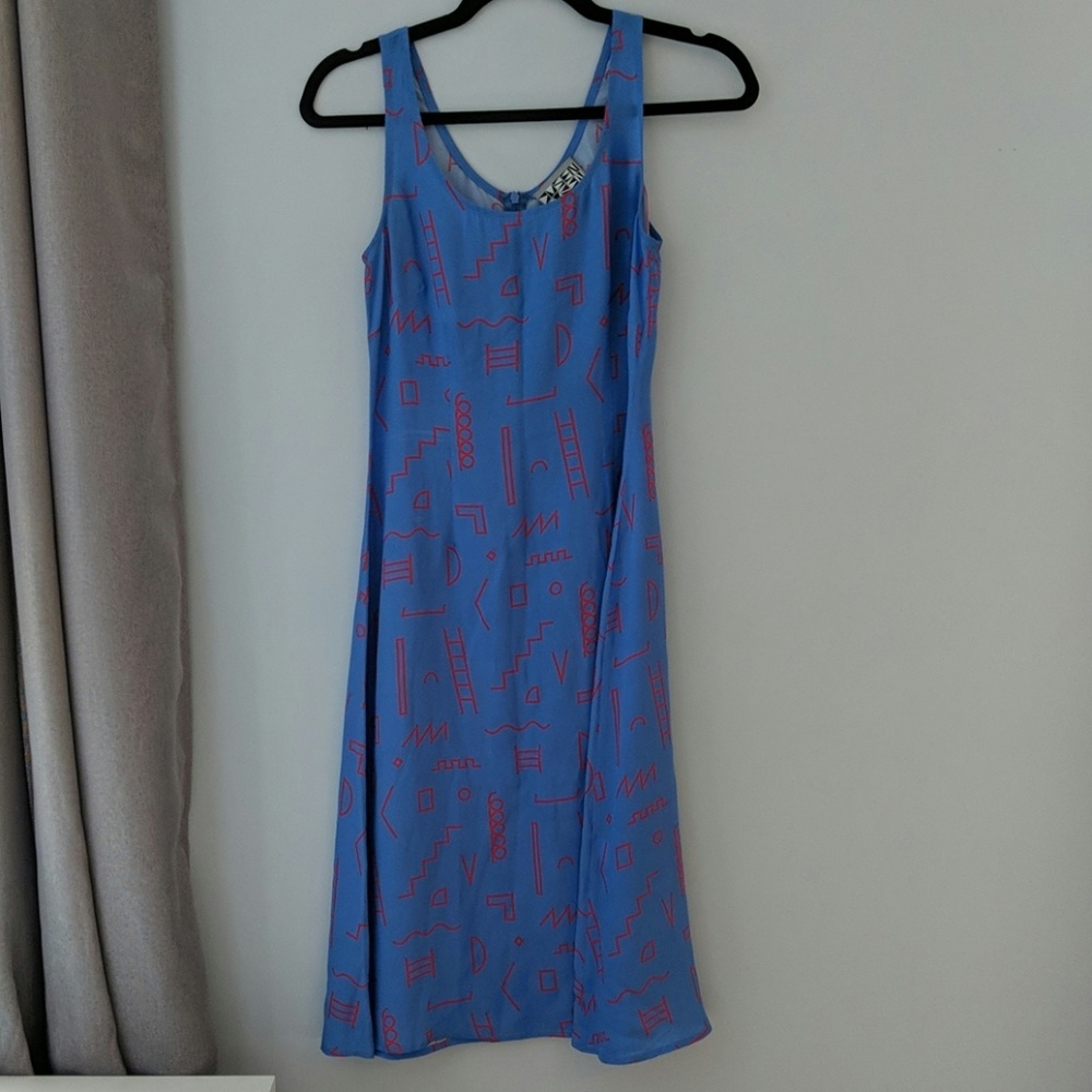 Silk Dusen Dusen Geometric Sheath Dress